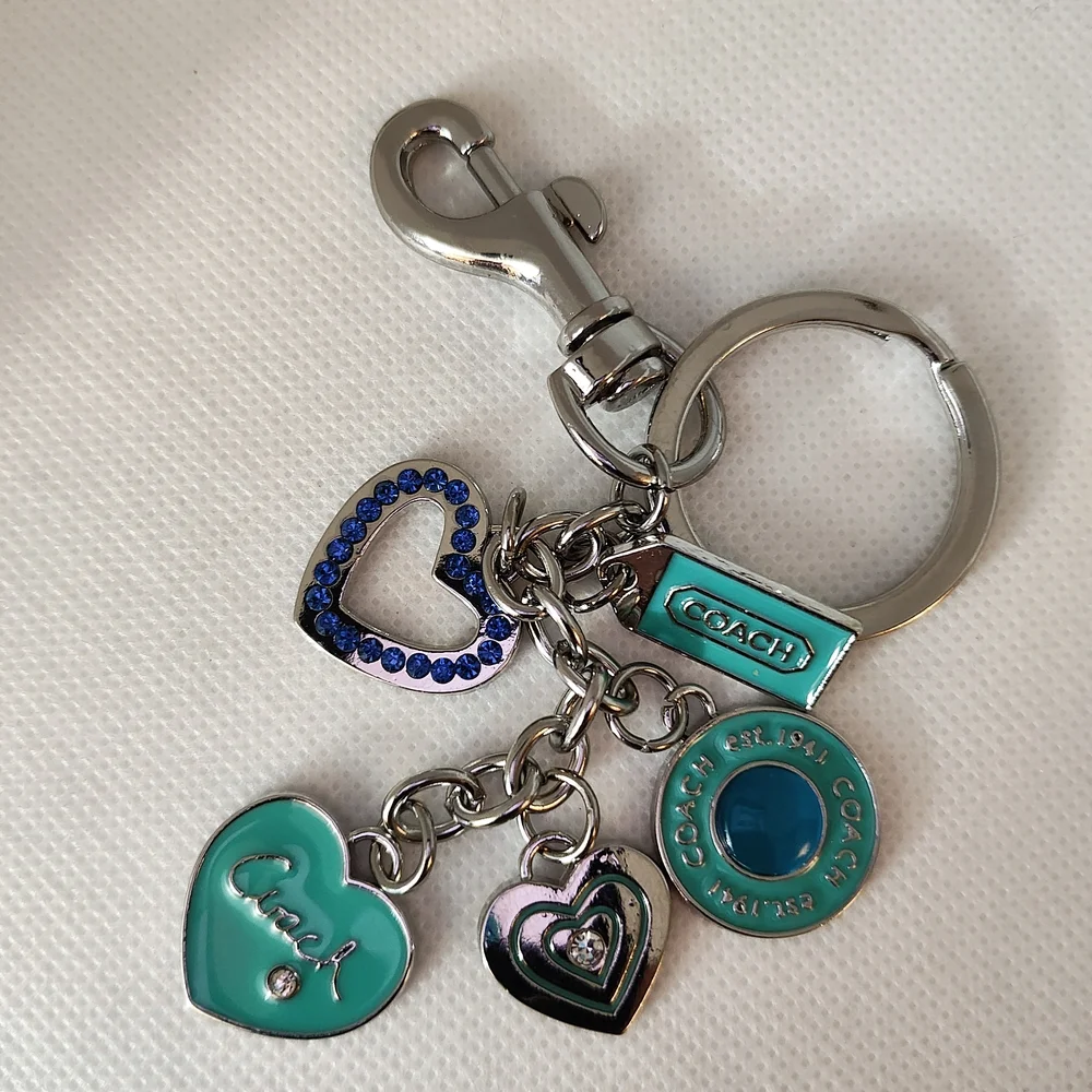 Heart Charm Teal Keychain/Bag Charm